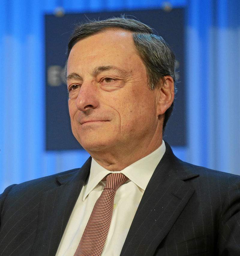 EZB Chef Mario Draghi beim World Economic Forum