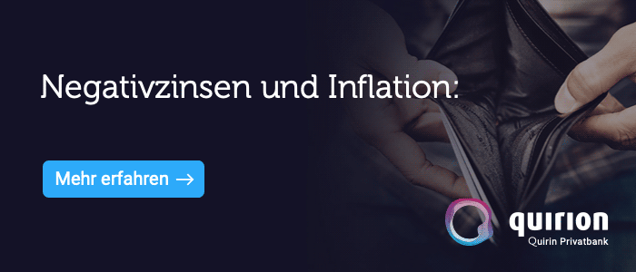 Negativzinsen Inflation Quirion