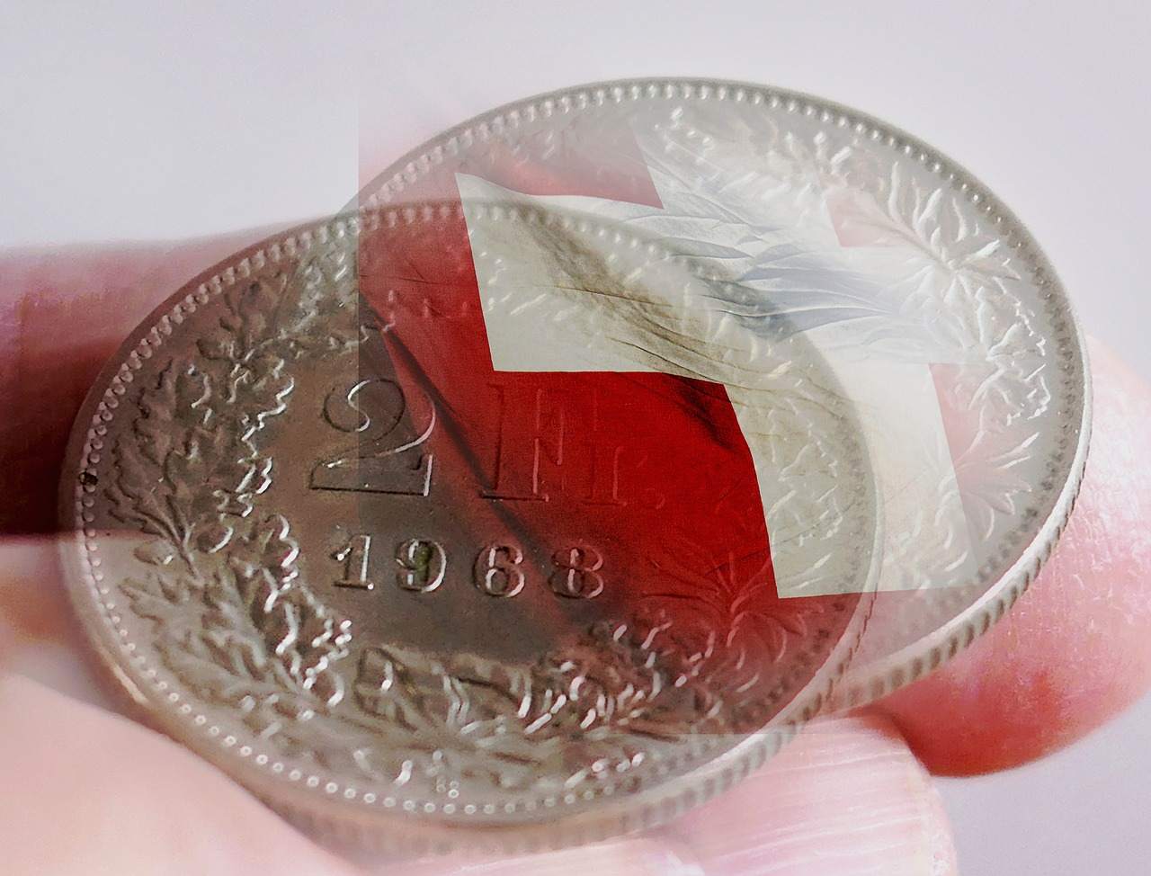 Schweizer Franken Münzen Beispielfoto
