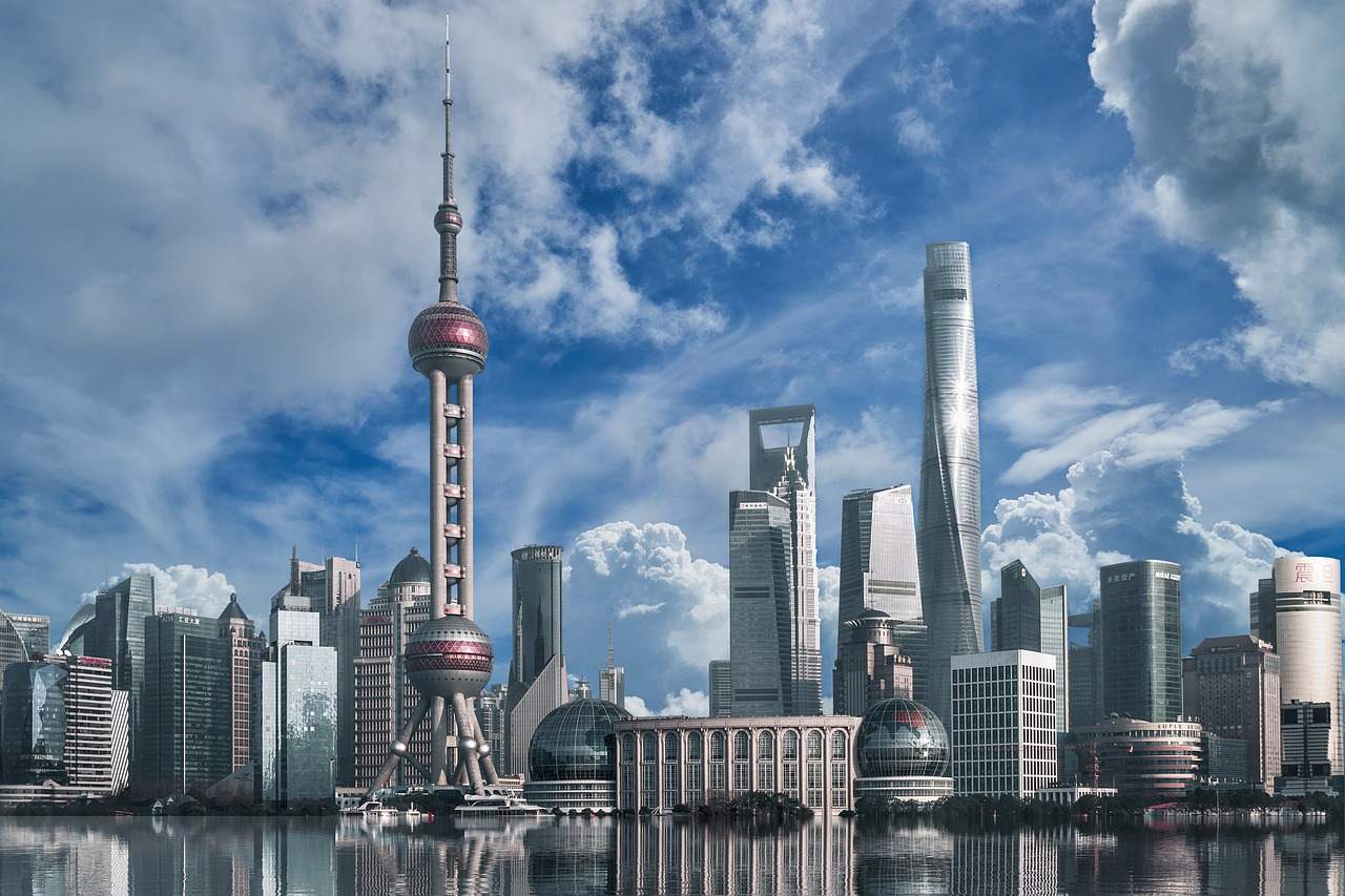 China - Skyline von Shanghai