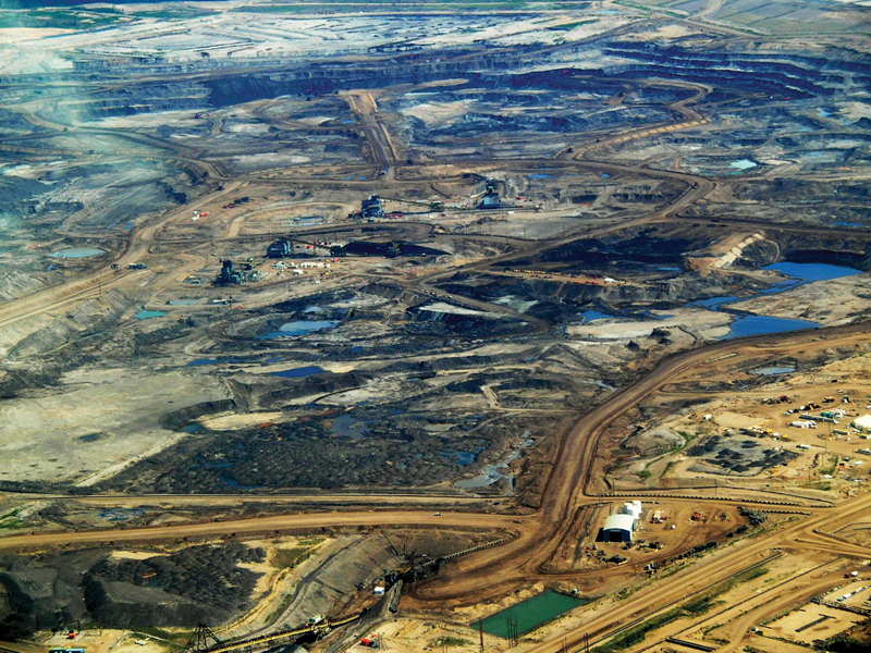 Dramatisch gefallener Ölpreis - Ölsandfelder in Kanada