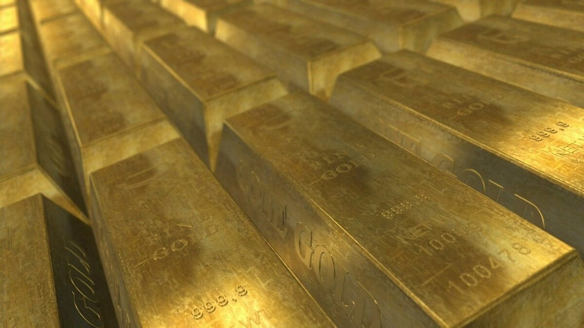 Zahlreiche Gold-Barren