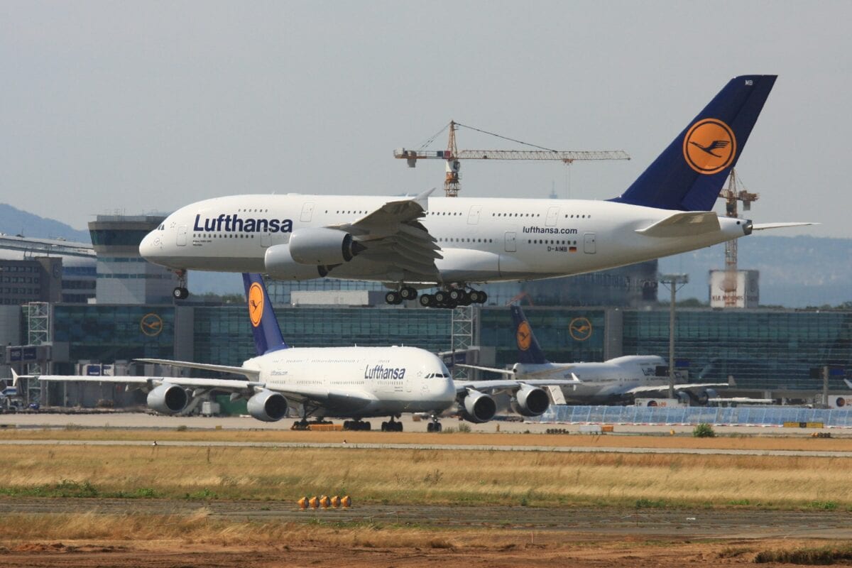 A380 am Frankfurter Flughafen