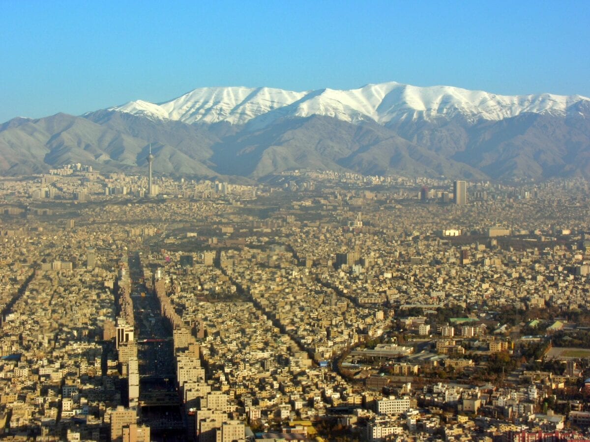 Blick auf Teheran, die Hauptstadt des Iran