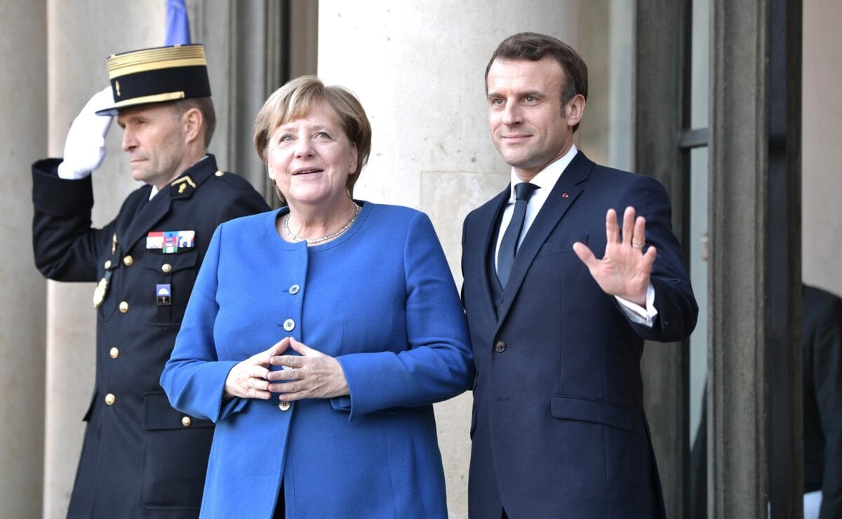 Merkel und Macron mit der Idee für den EU Wiederaufbaufonds