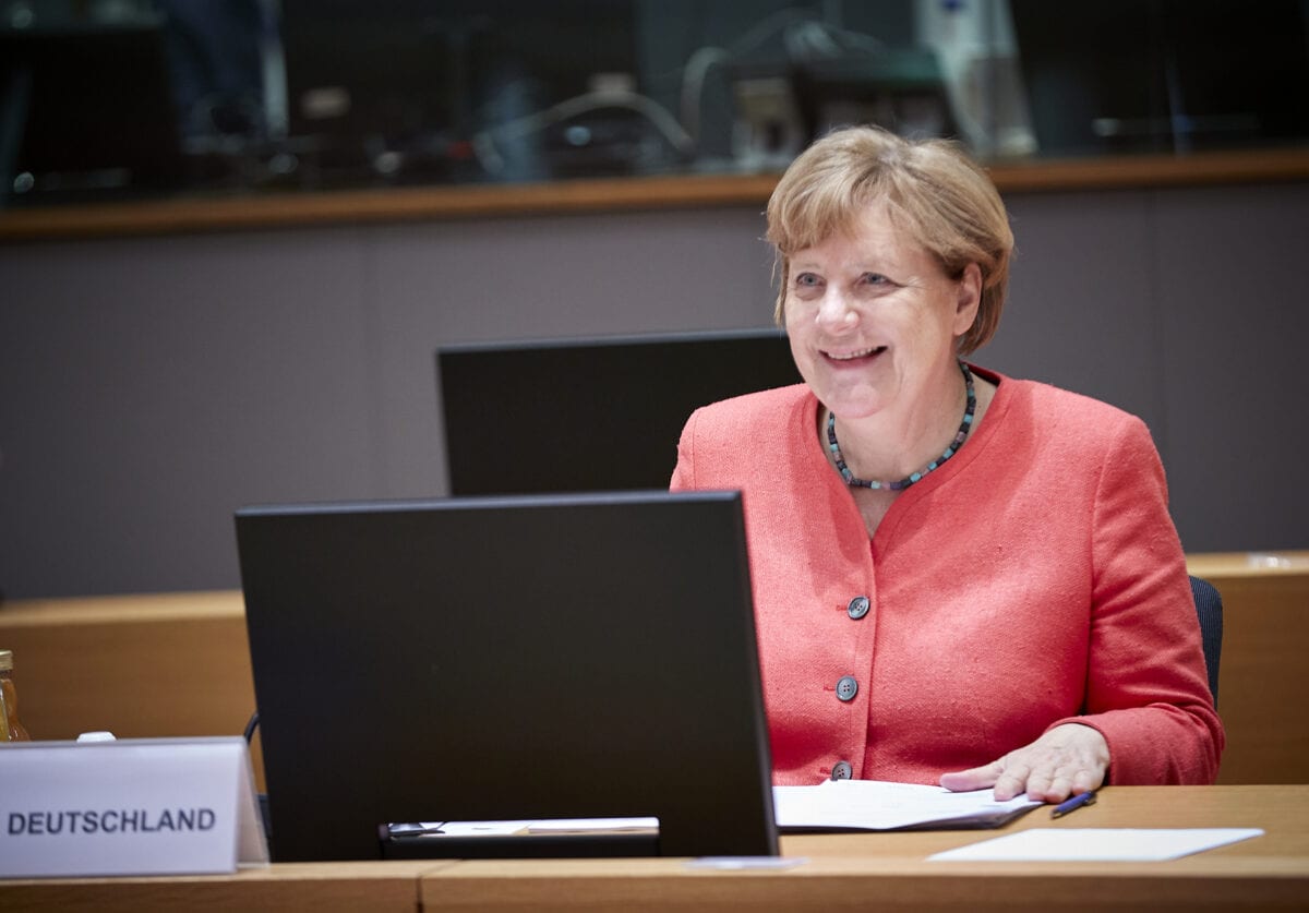 Angela Merkel bei den jüngsten EU-Verhandlungen in Brüssel