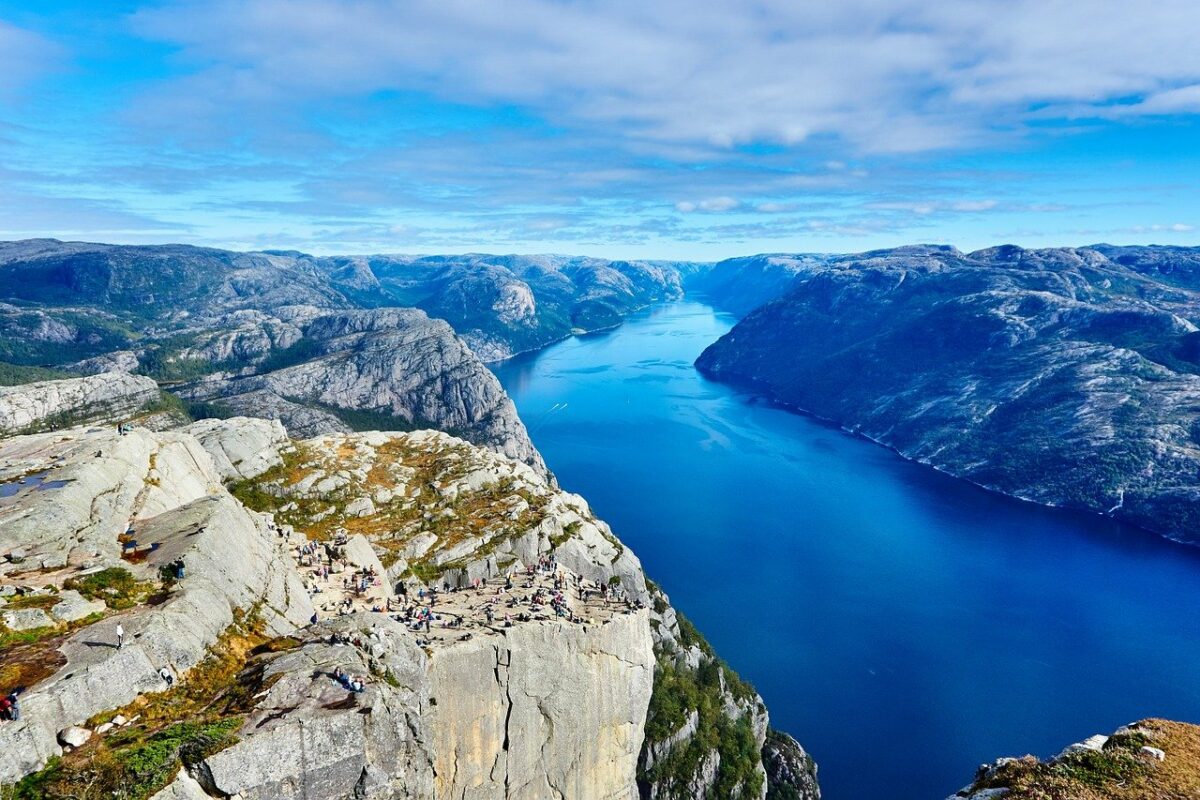 Ein Fjord in Norwegen