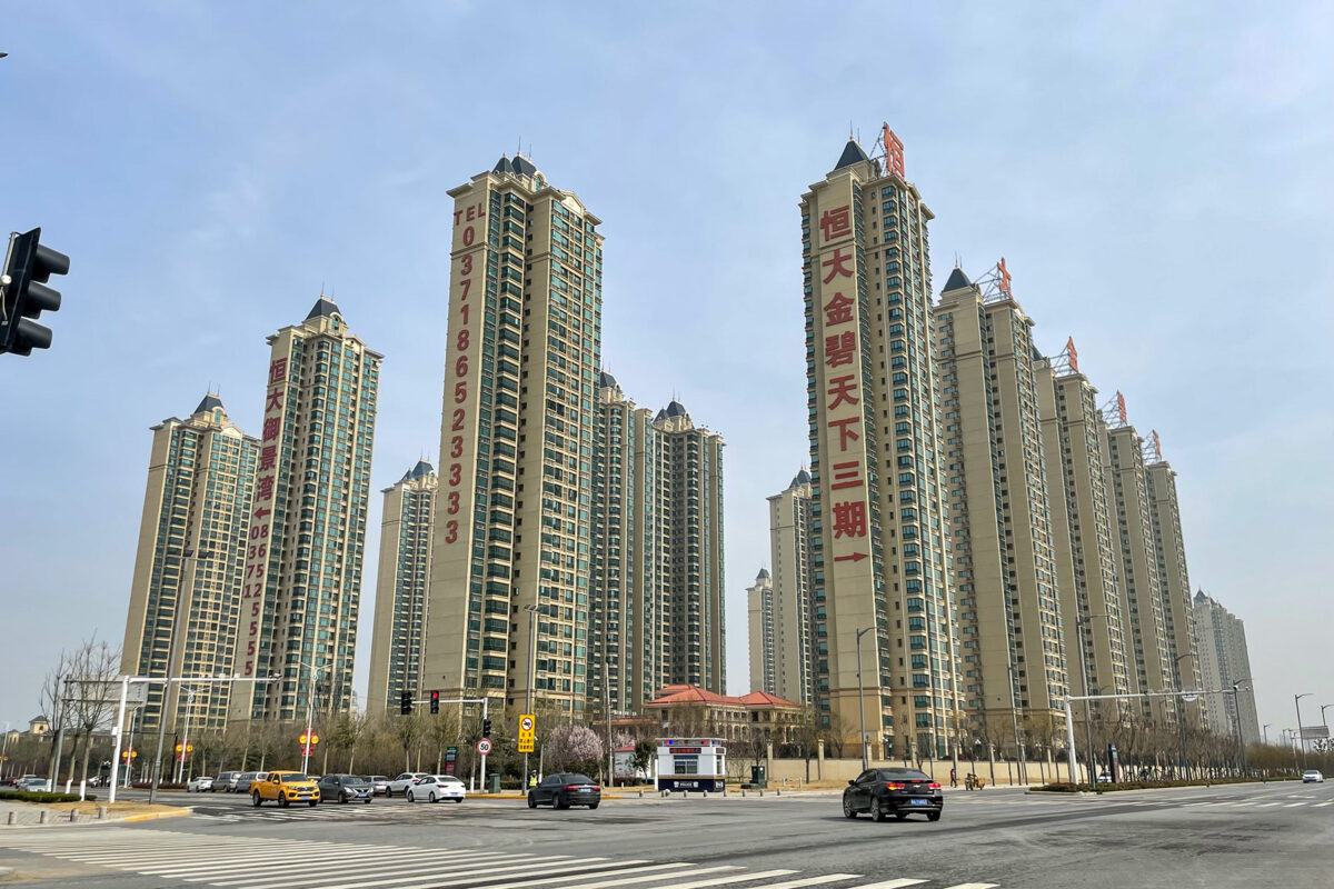 Von Evergrande entwickelte Immobilienkomplexe in China