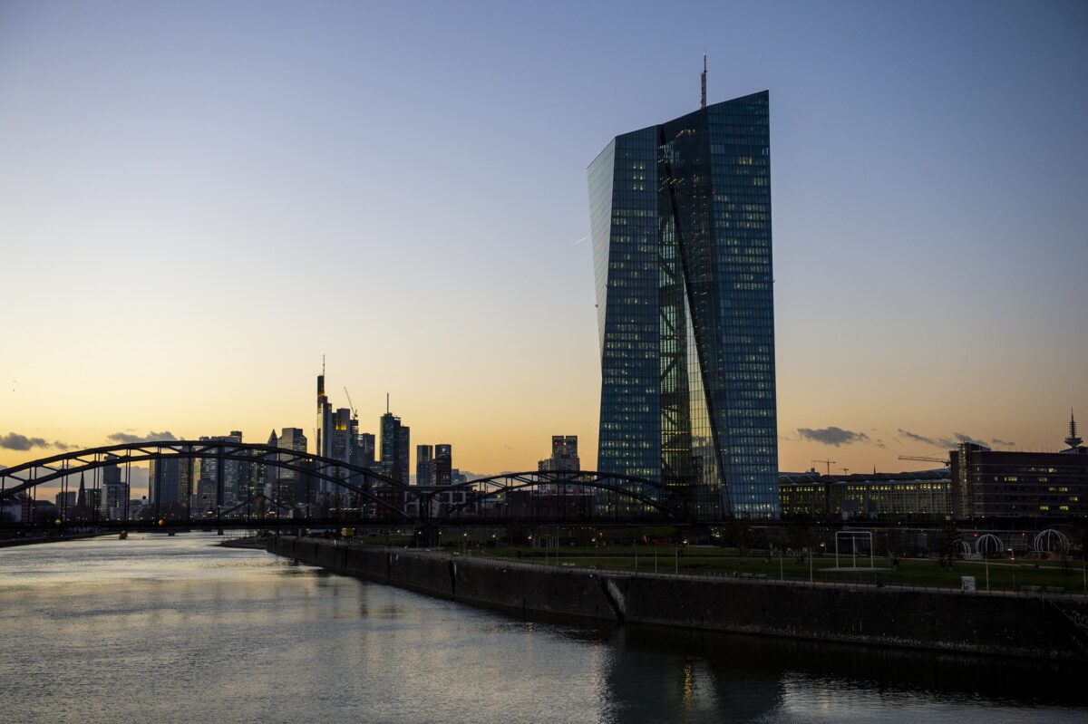 Die EZB-Zentrale in Frankfurt am Main