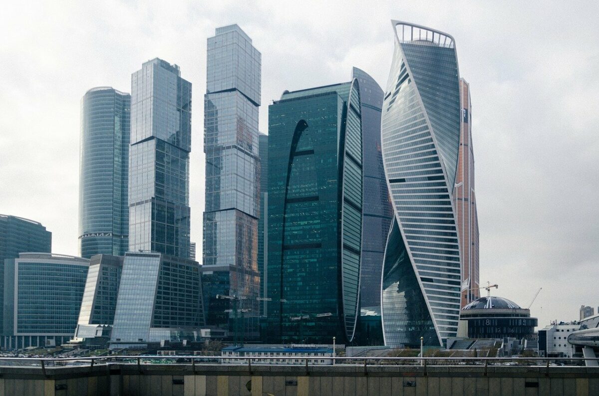 Moskau City als Symbol für das moderne Russland