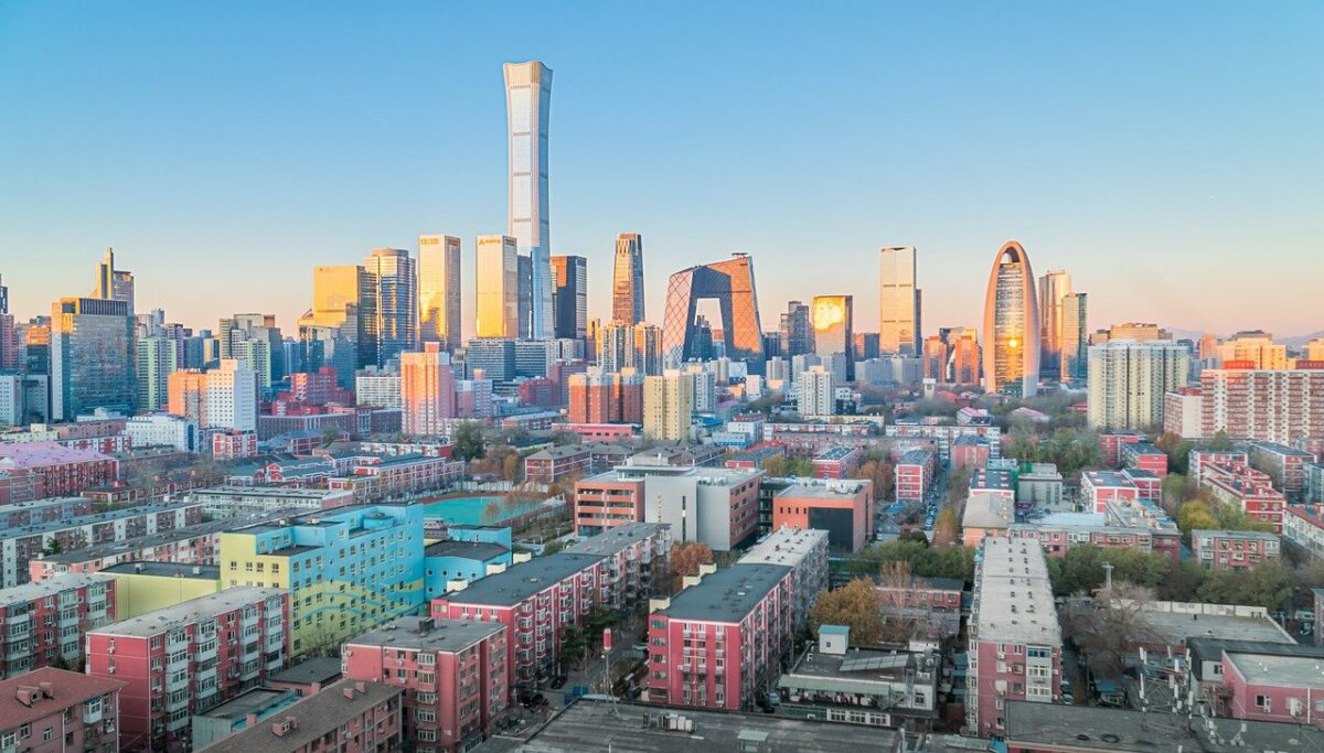 Blick auf Peking als Hauptstadt von China
