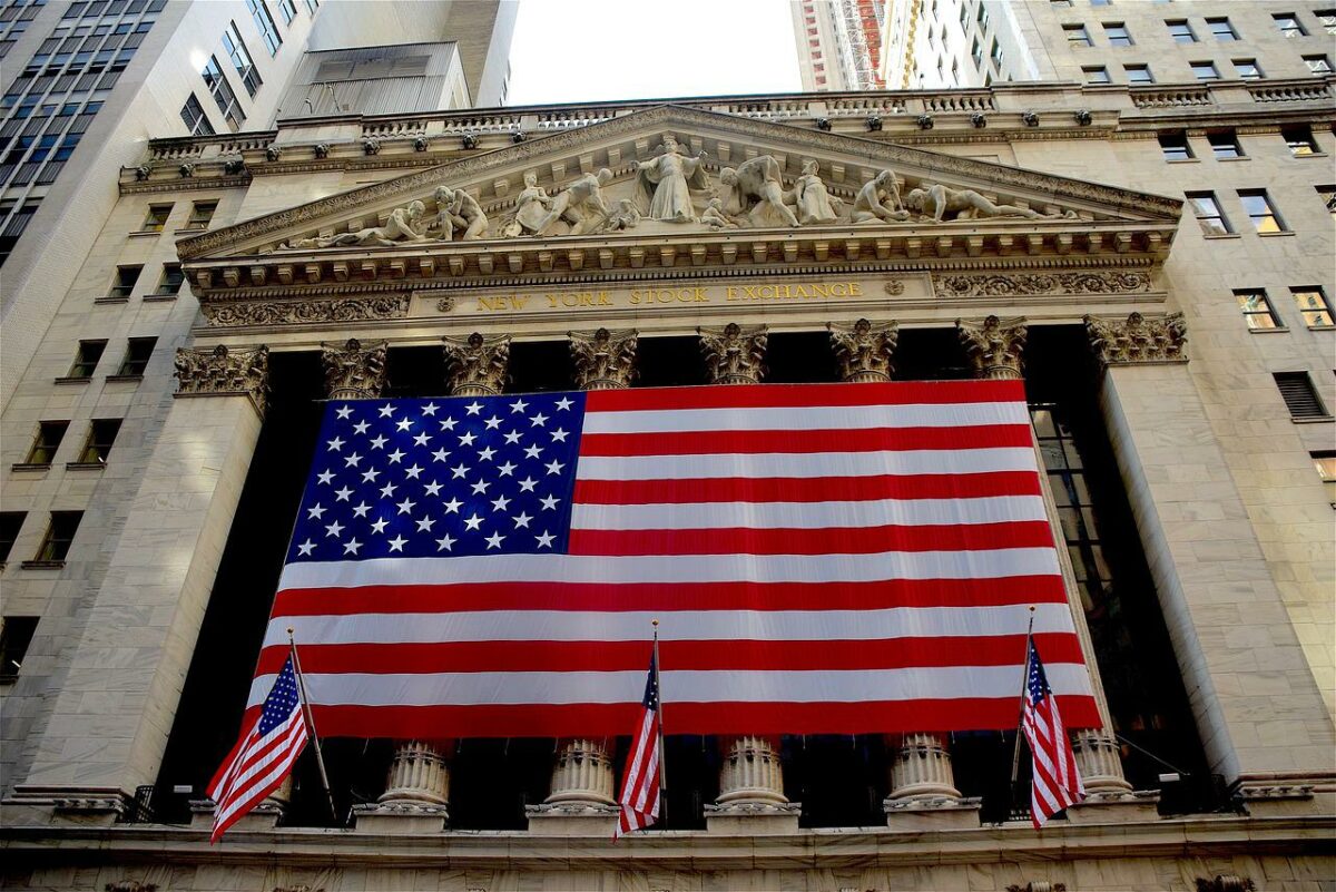 Frontansicht der New York Stock Exchange