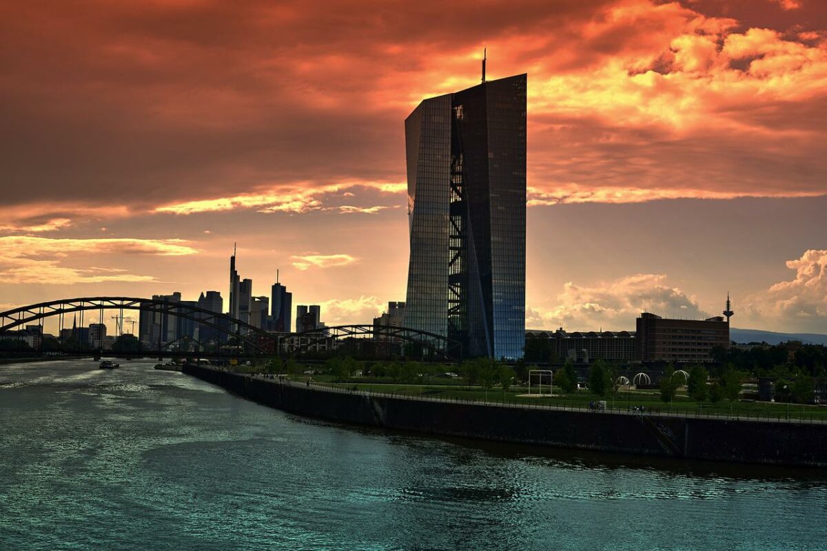 Der EZB-Tower in Frankfurt