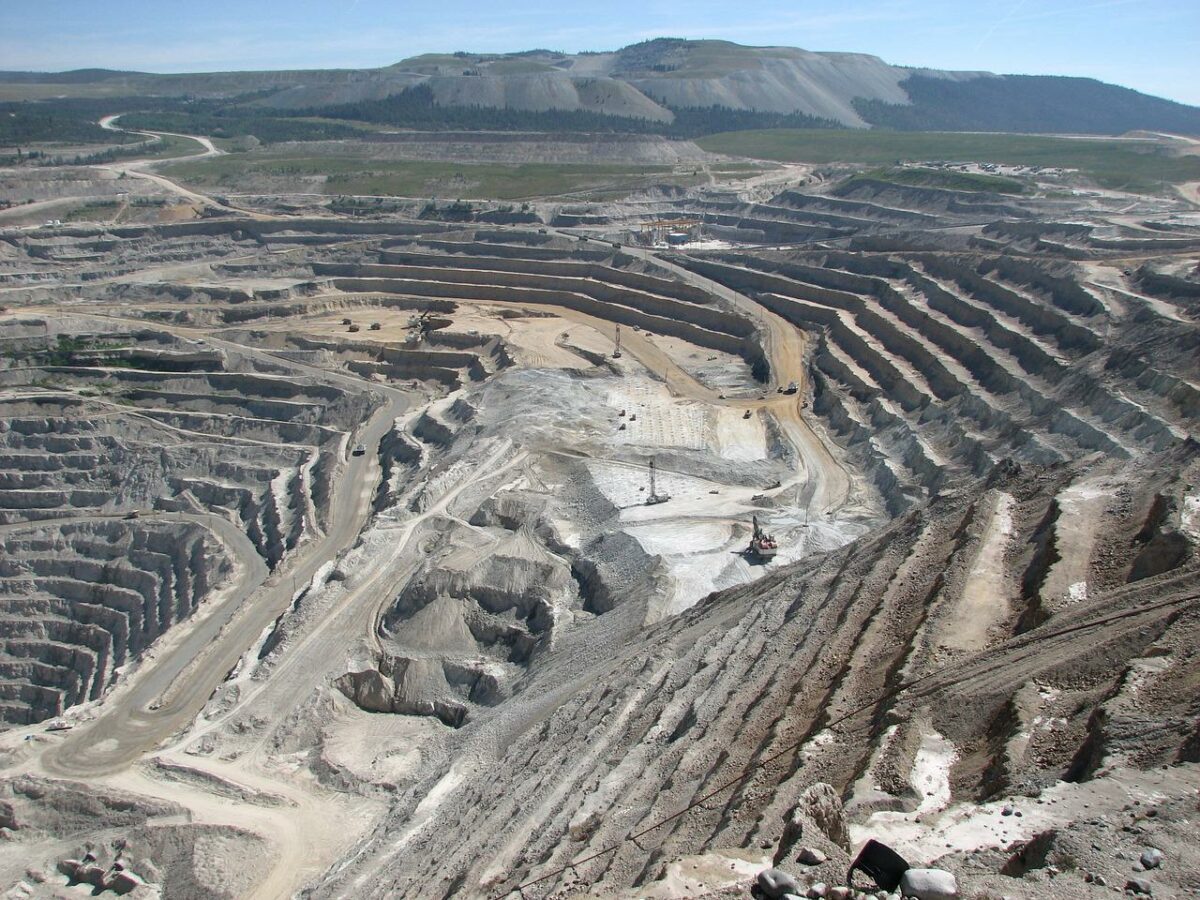Kupfer-Abbau in einer Mine
