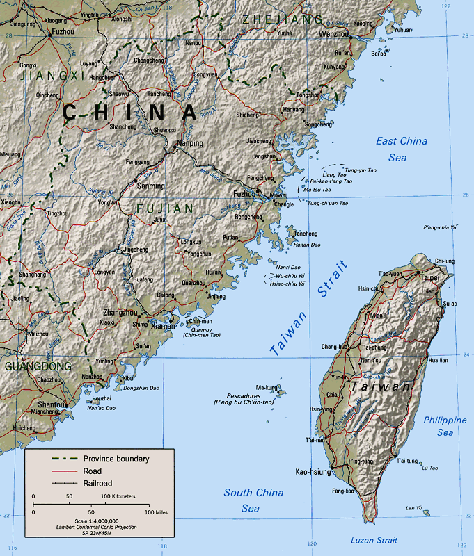 China und die Straße von Taiwan