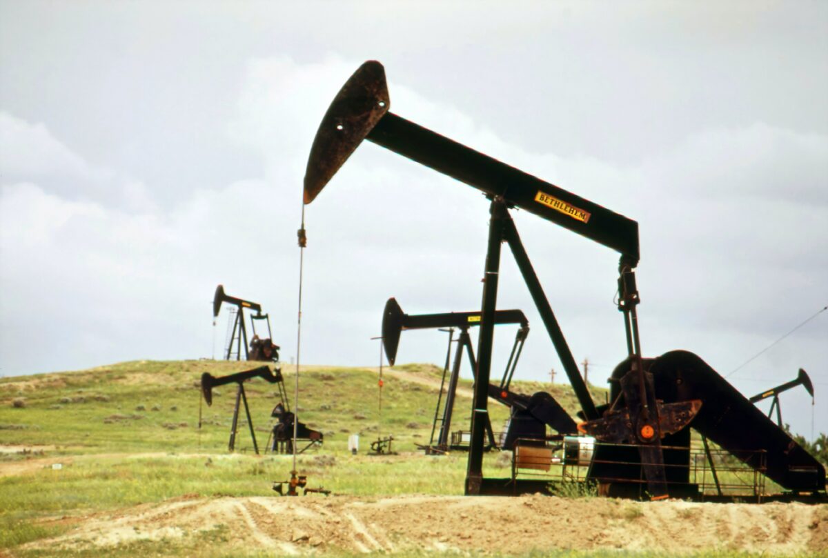 Öl-Förderpumpen im US-Bundesstaat Wyoming
