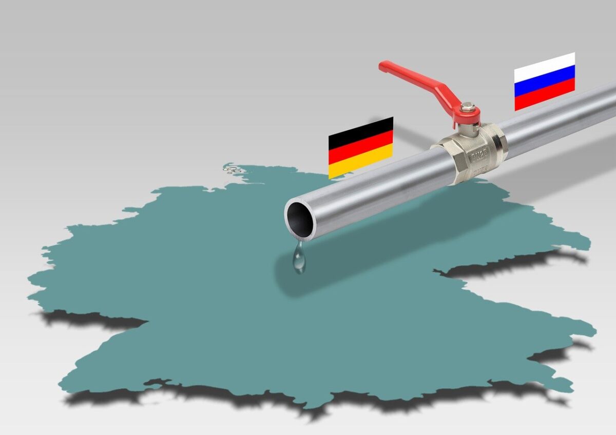 Grafik symbolisiert ausbleibendes Gas aus Russland