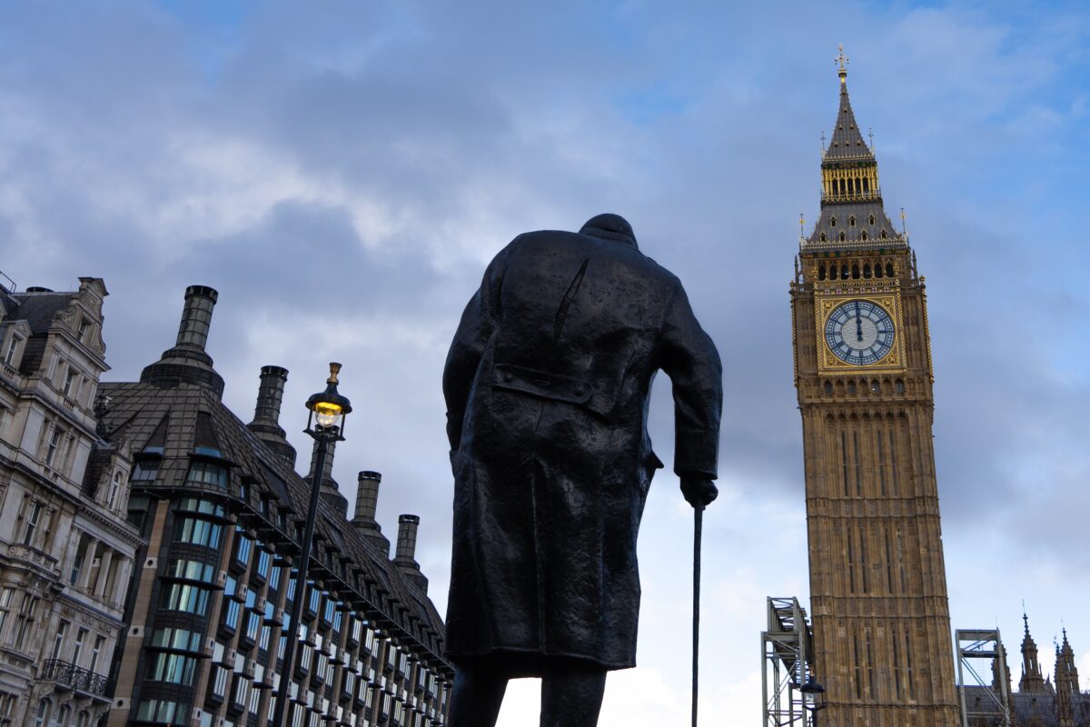 Westminster mit Big Ben als Symbol für Großbritannien