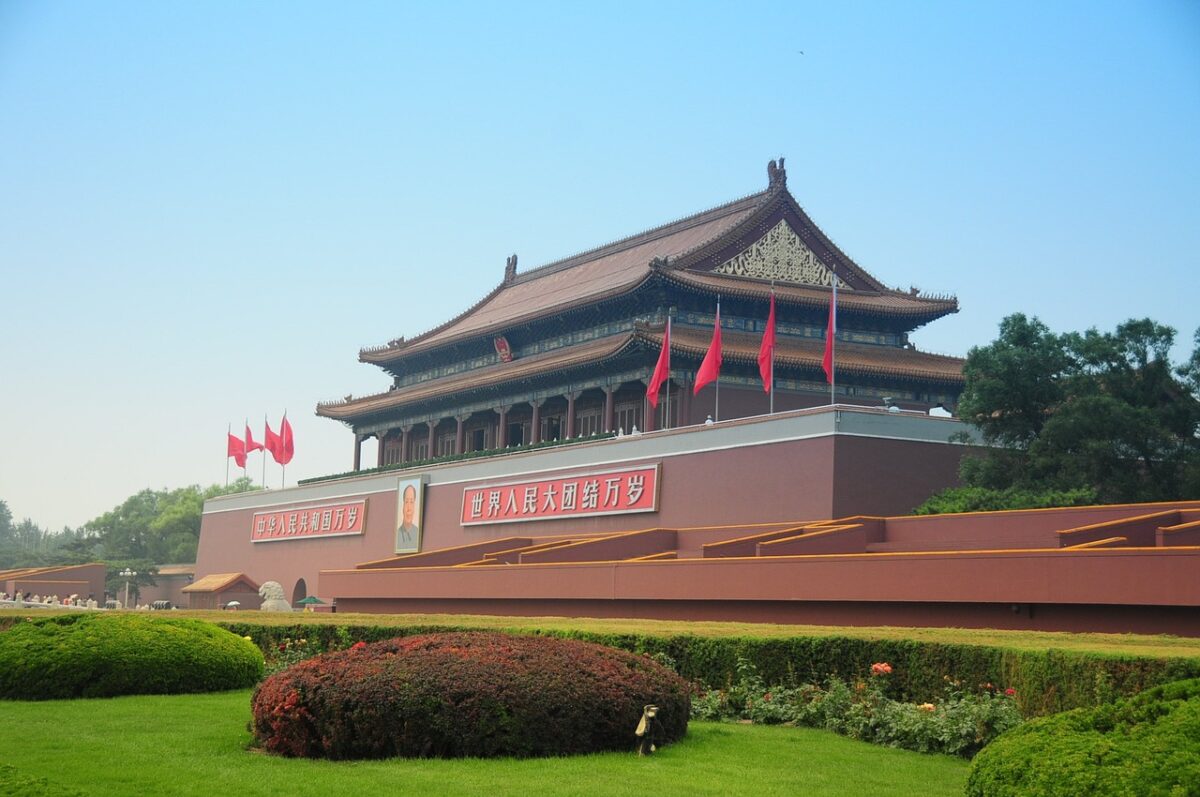 Tiananmen-Platz in Peking als Symbol für China