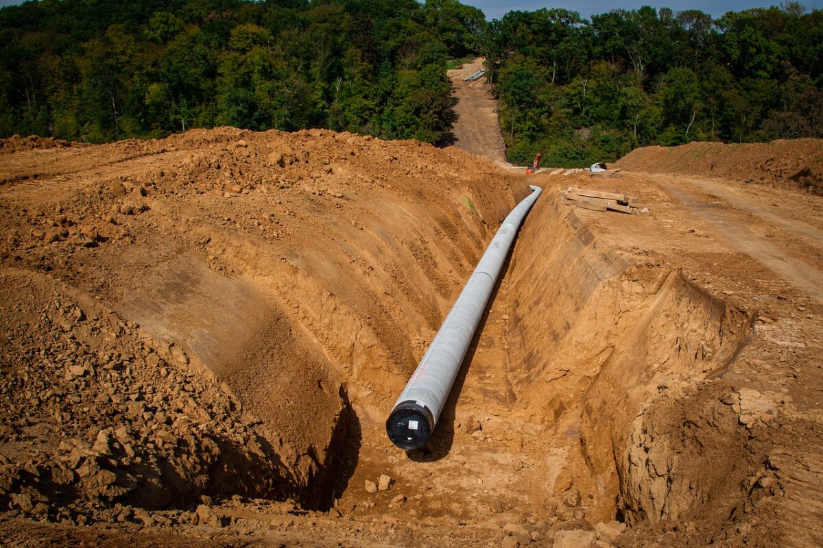 Verlegung einer Gas-Pipeline