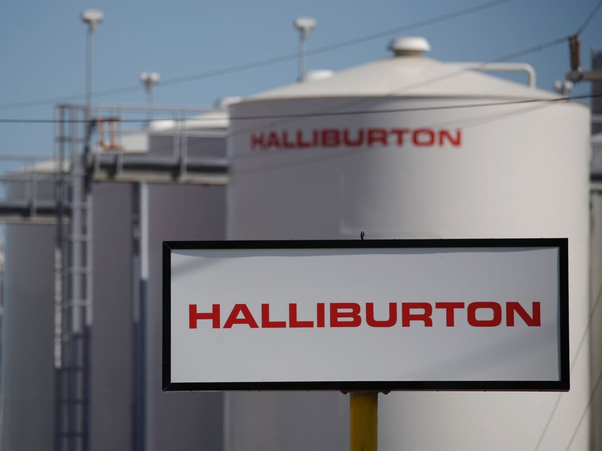 Halliburton-Firmenschild
