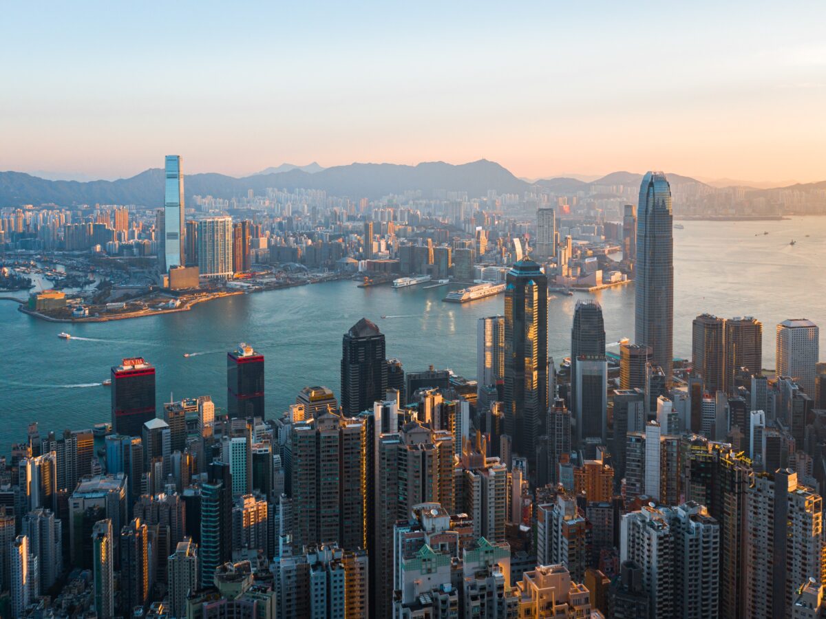 Skyline und Hafen von Hong Kong