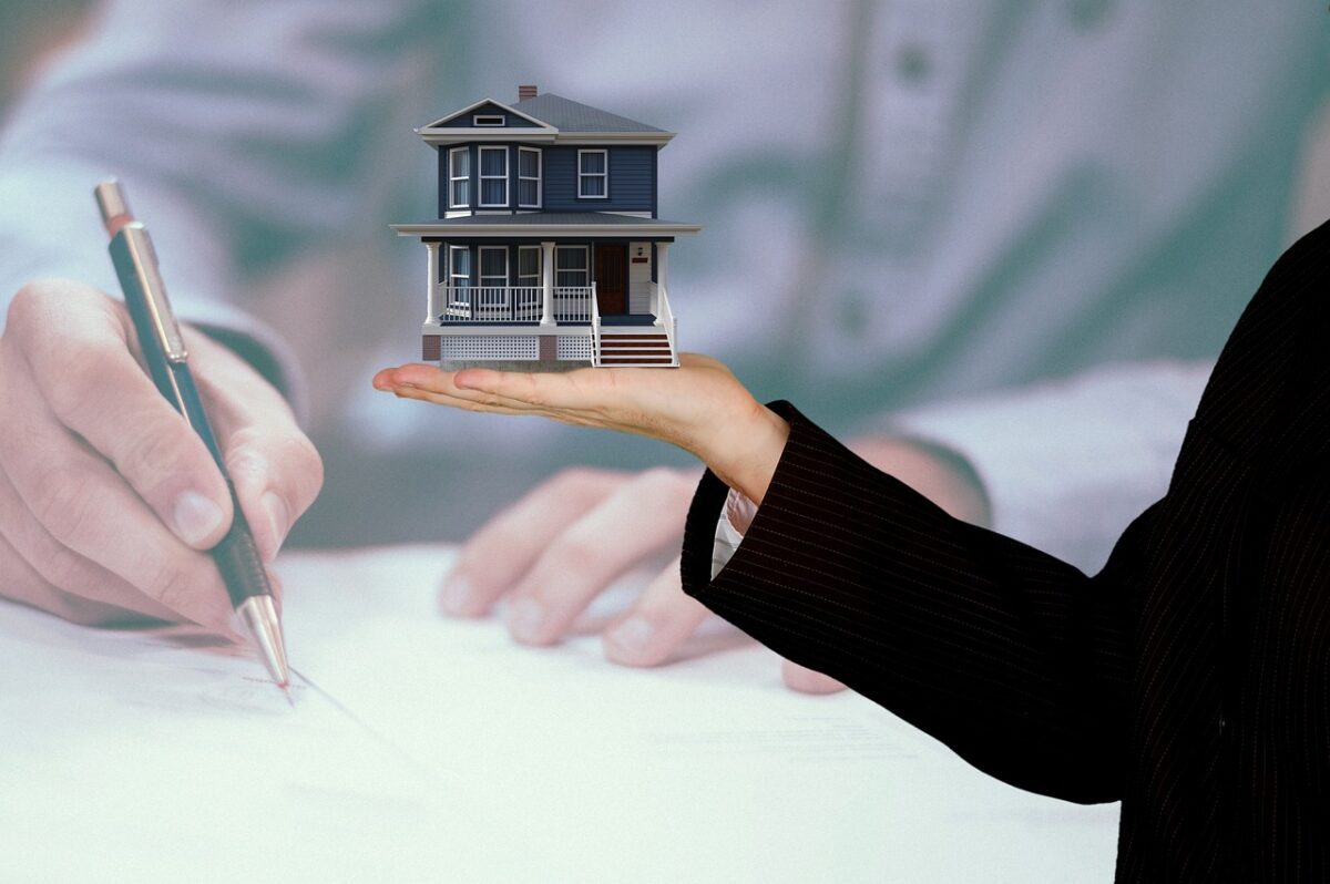 Unterschrift für Kauf von Immobilien