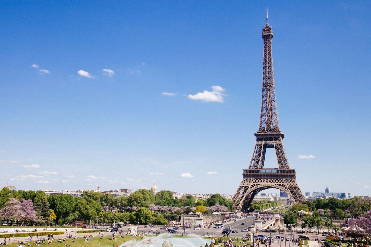 Der Eifelturm in Prais ist das Symbol für Frankreich