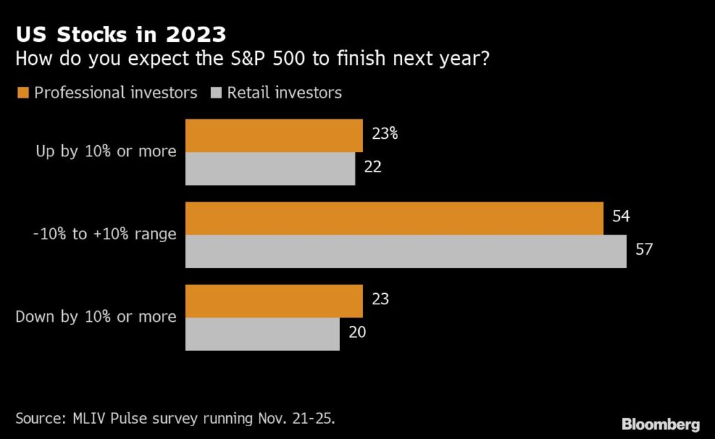 Entwicklung der Aktien im S&P 500 im nächsten Jahr
