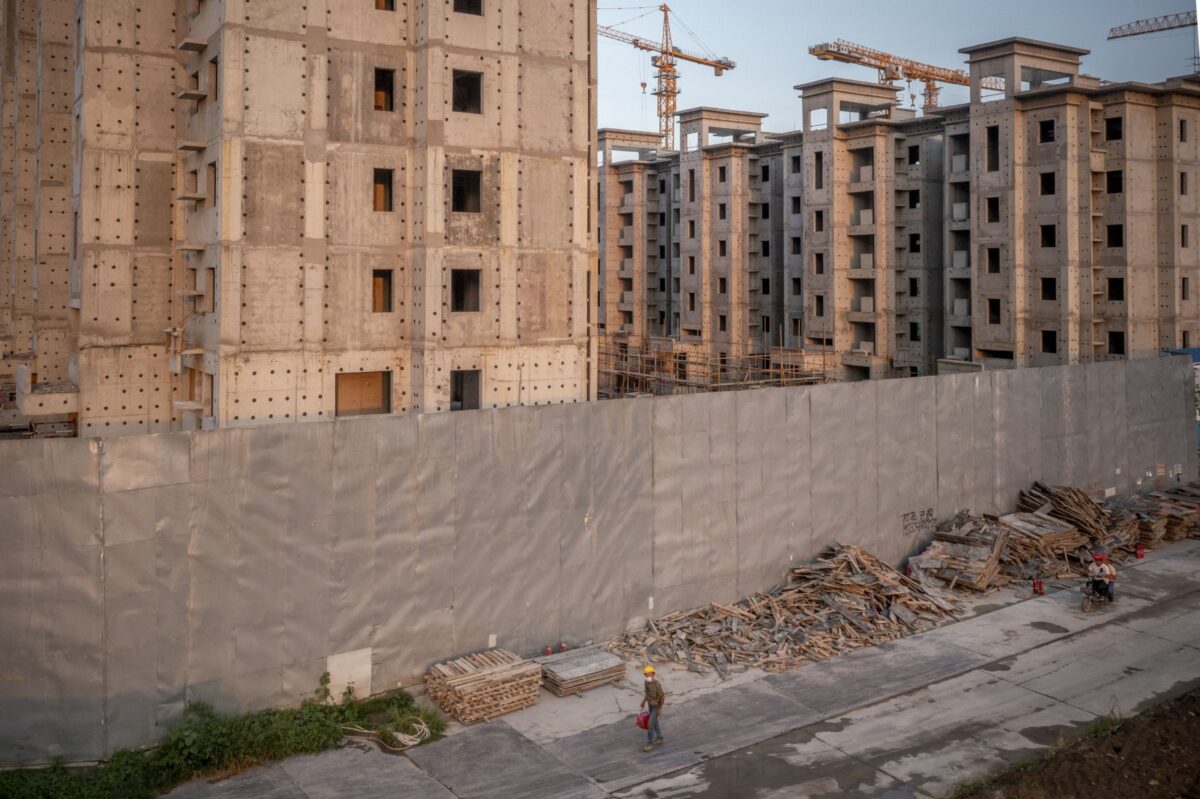 Unfertiges Immobilienprojekt in China