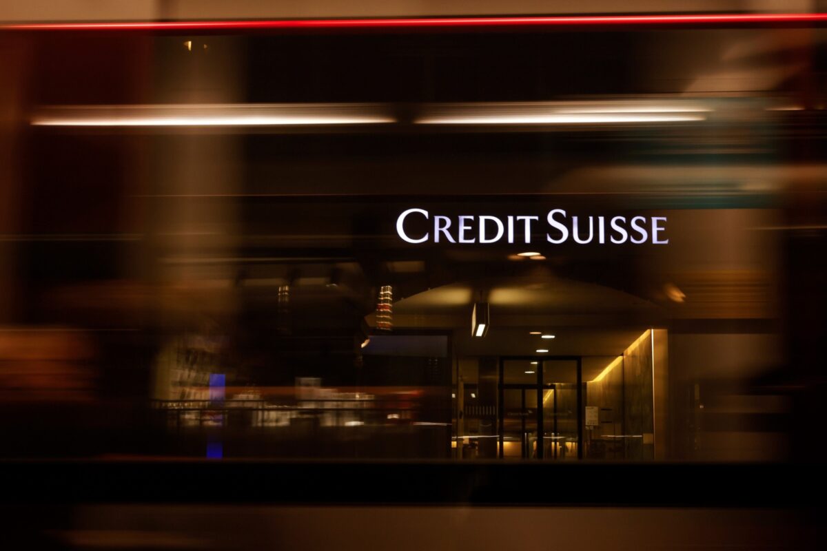 Credit Suisse Firmenschriftzug