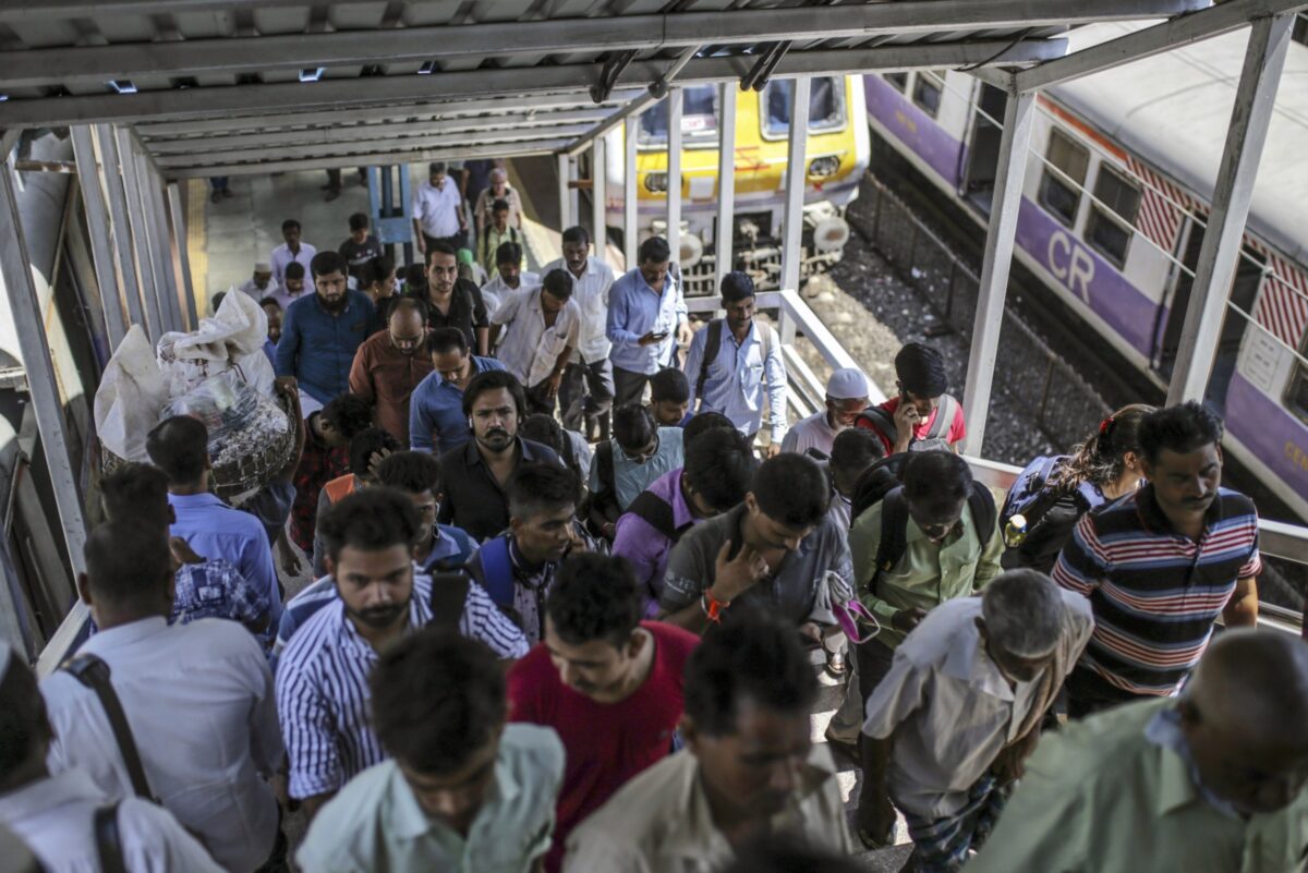 Menschen in Mumbai