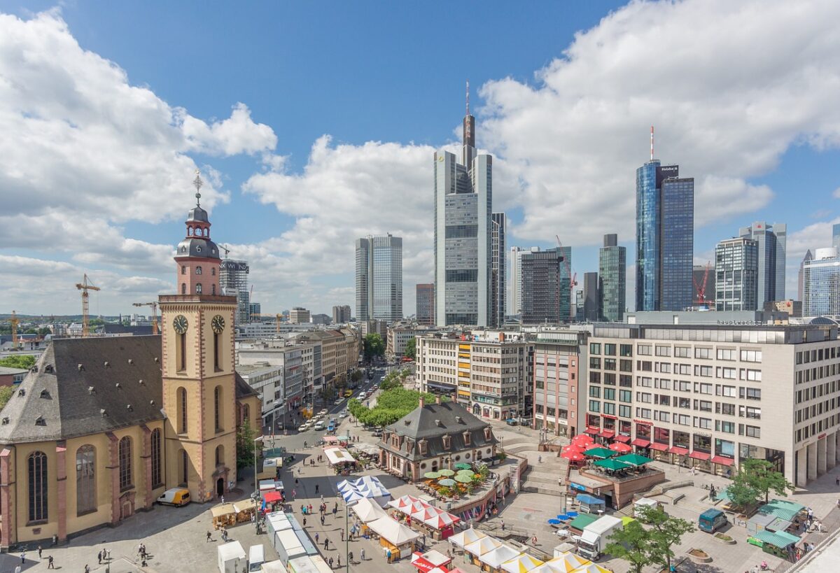 Commerzbank-Tower in der Frankfurter Innenstadt