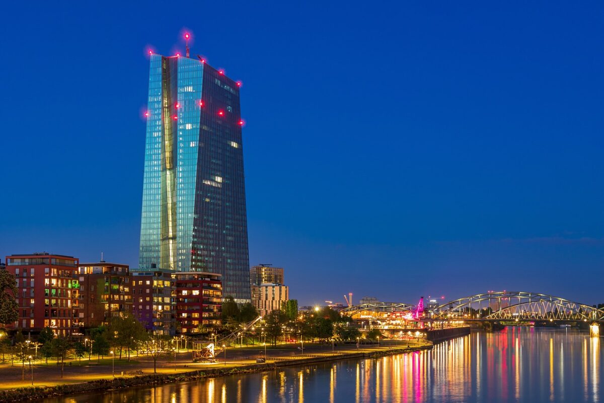 Der EZB-Tower in Frankfurt