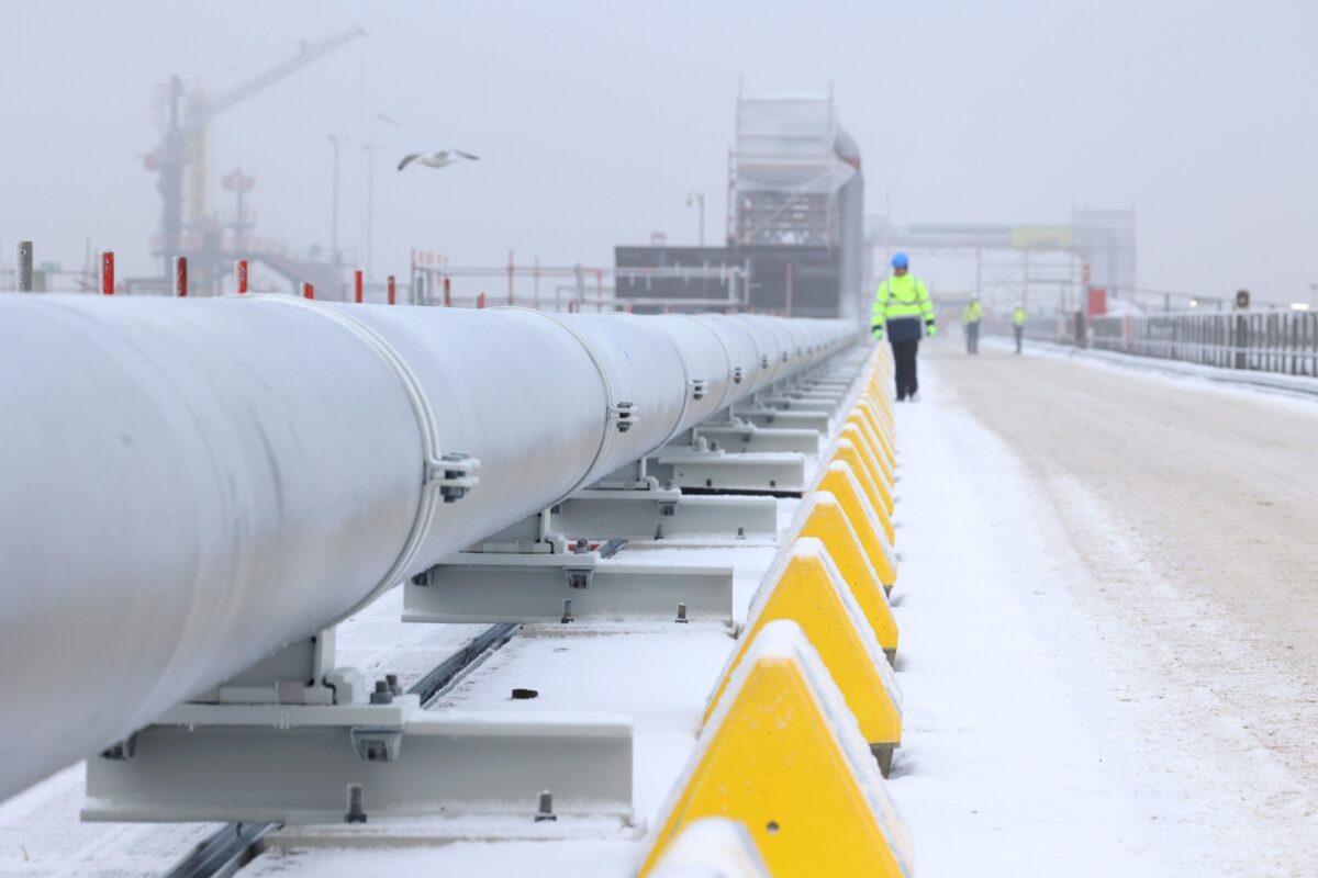 Pipeline zum LNG-Terminal in Wilhelmshaven