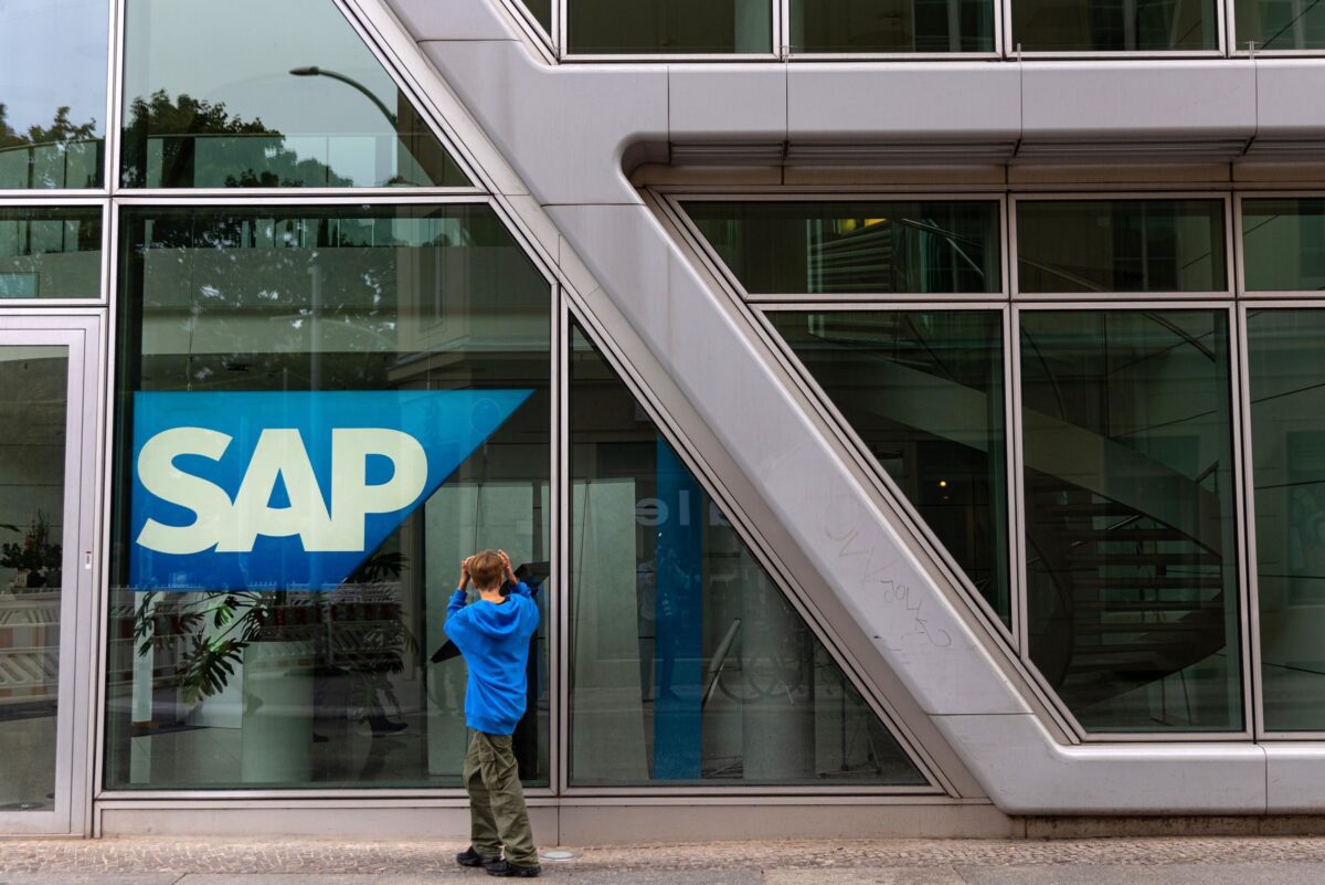 SAP-Firmenschild