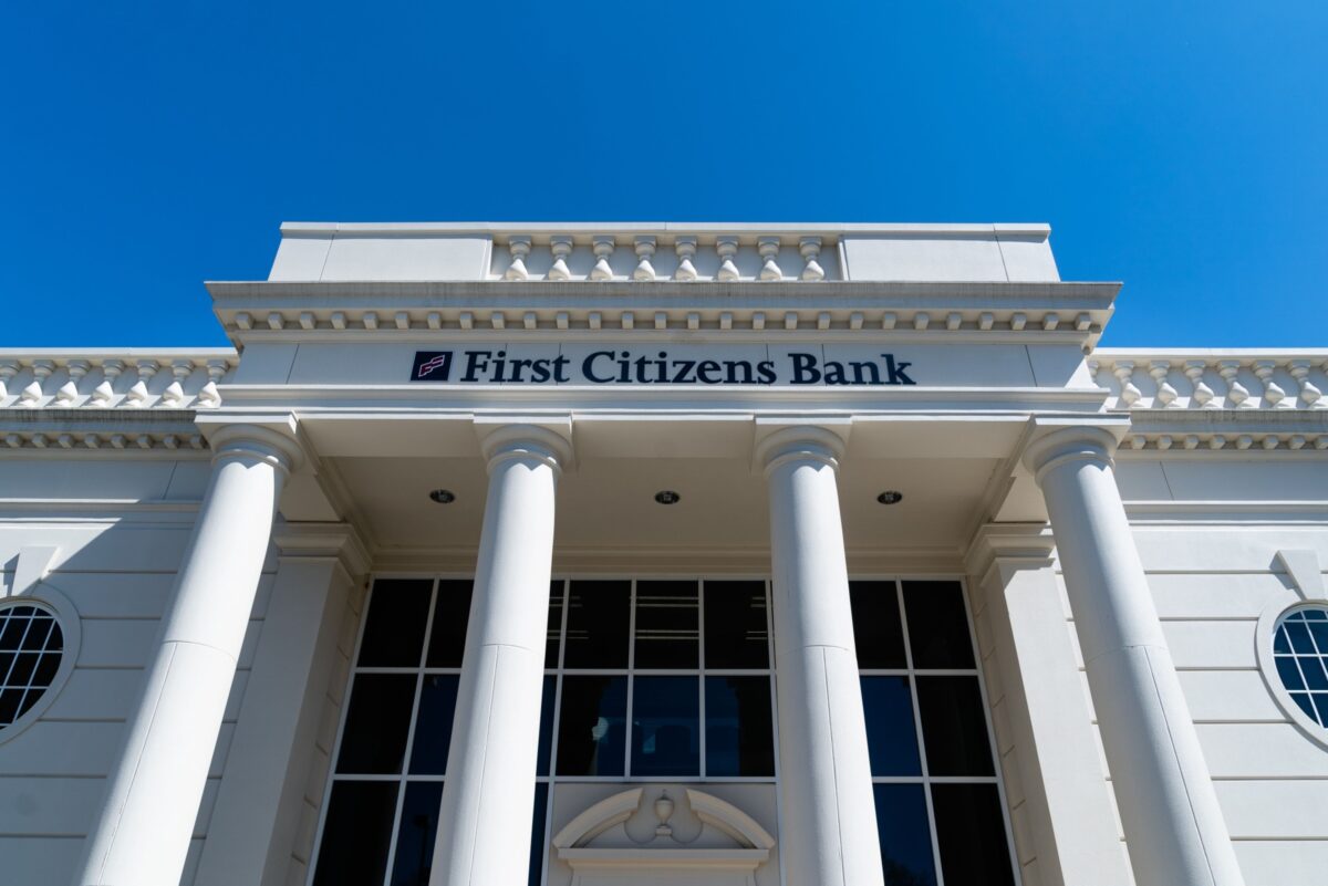 Eine Filiale der First Citizens Bank