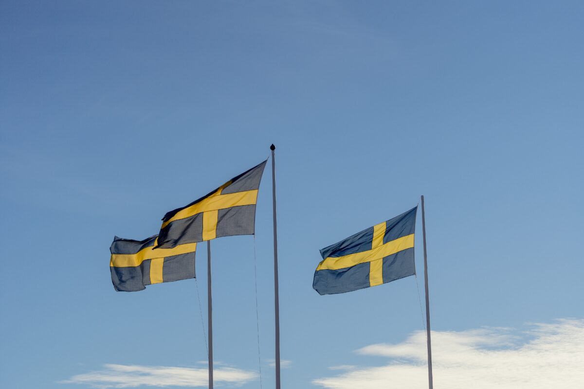 Schweden-Flaggen