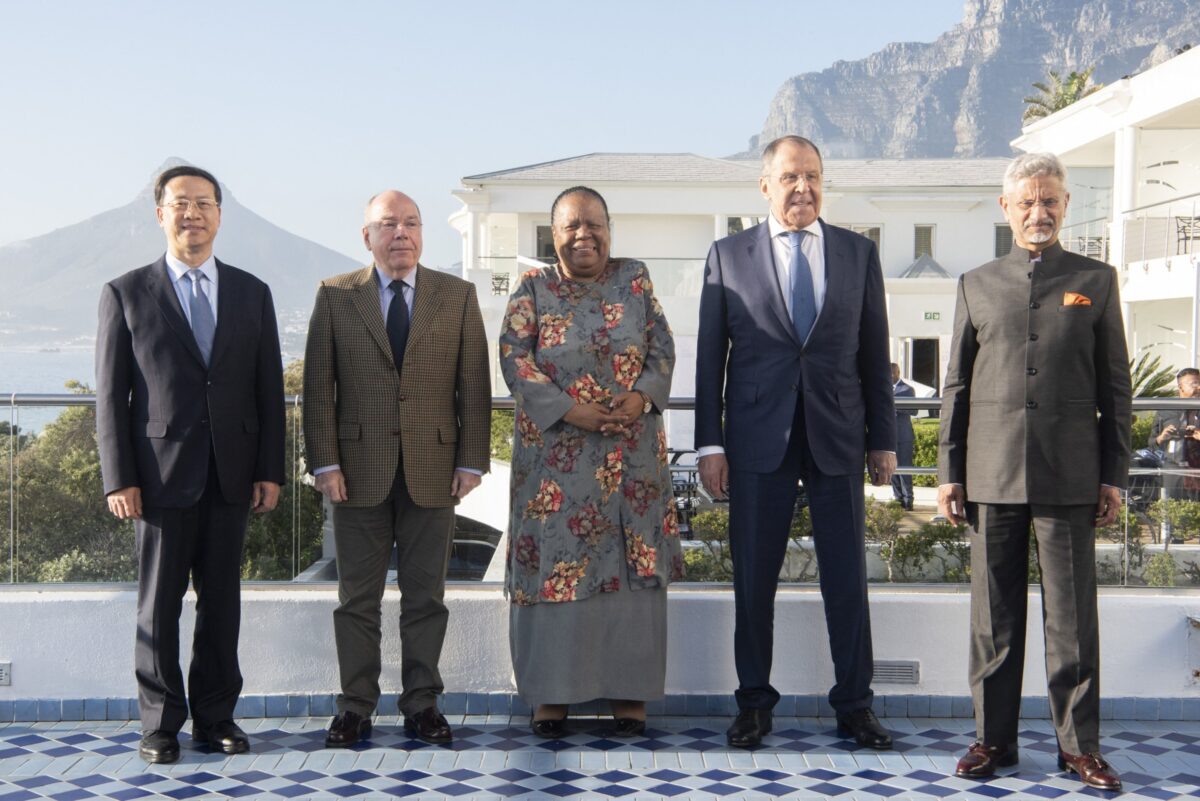 Gruppenfoto vom aktuellen Treffen der BRICS-Staaten in Südafrika