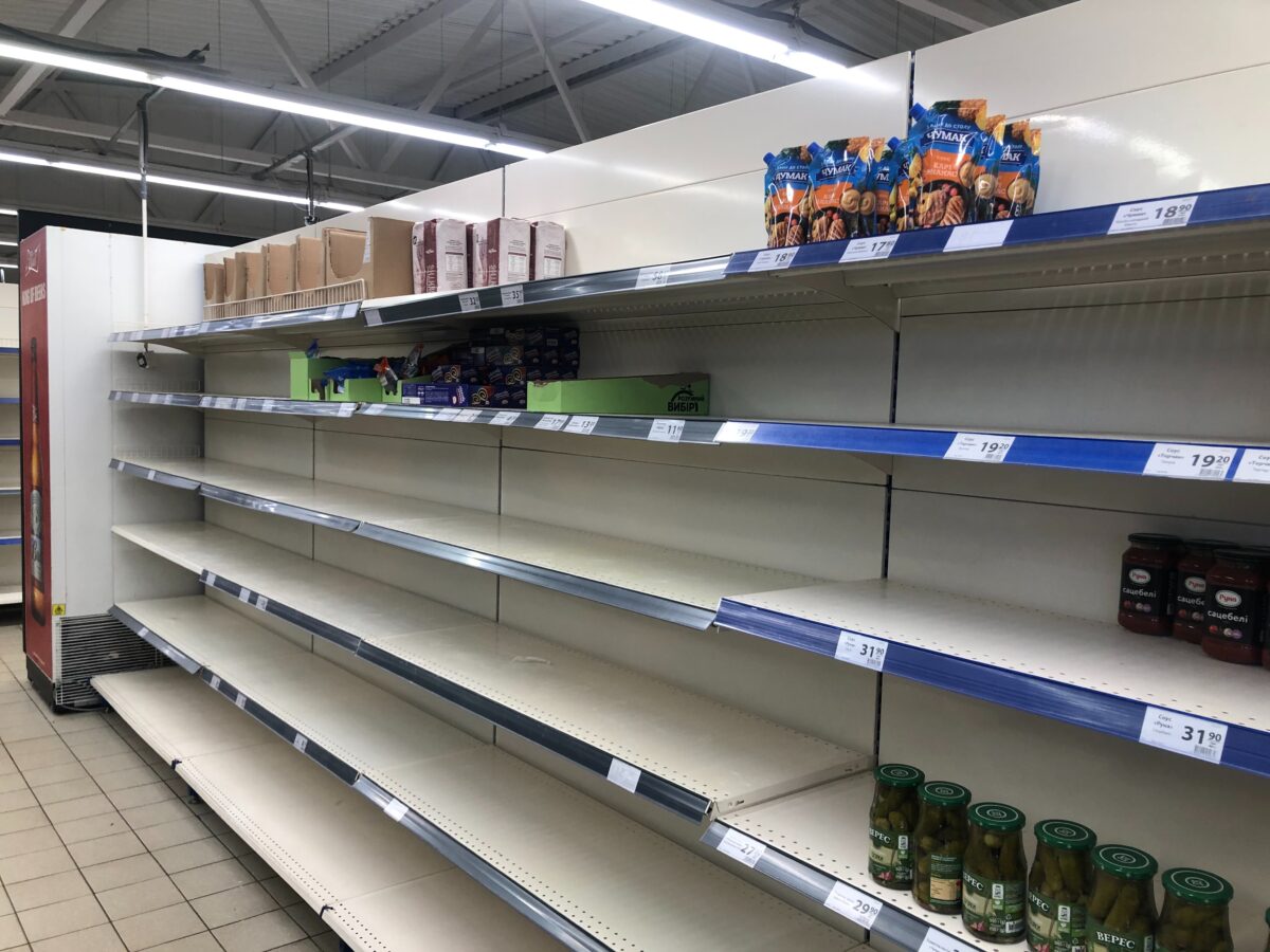 Planwirtschaft endet in leeren Supermarktregalen