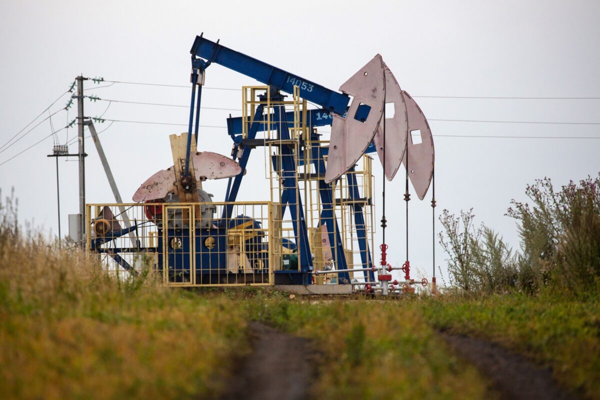 Öl-Pumpe in Russland