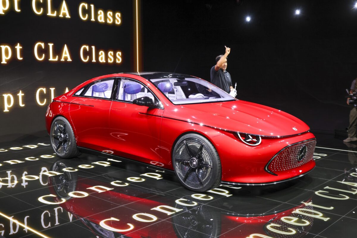 Mercedes CLA Concept Elektroauto in München