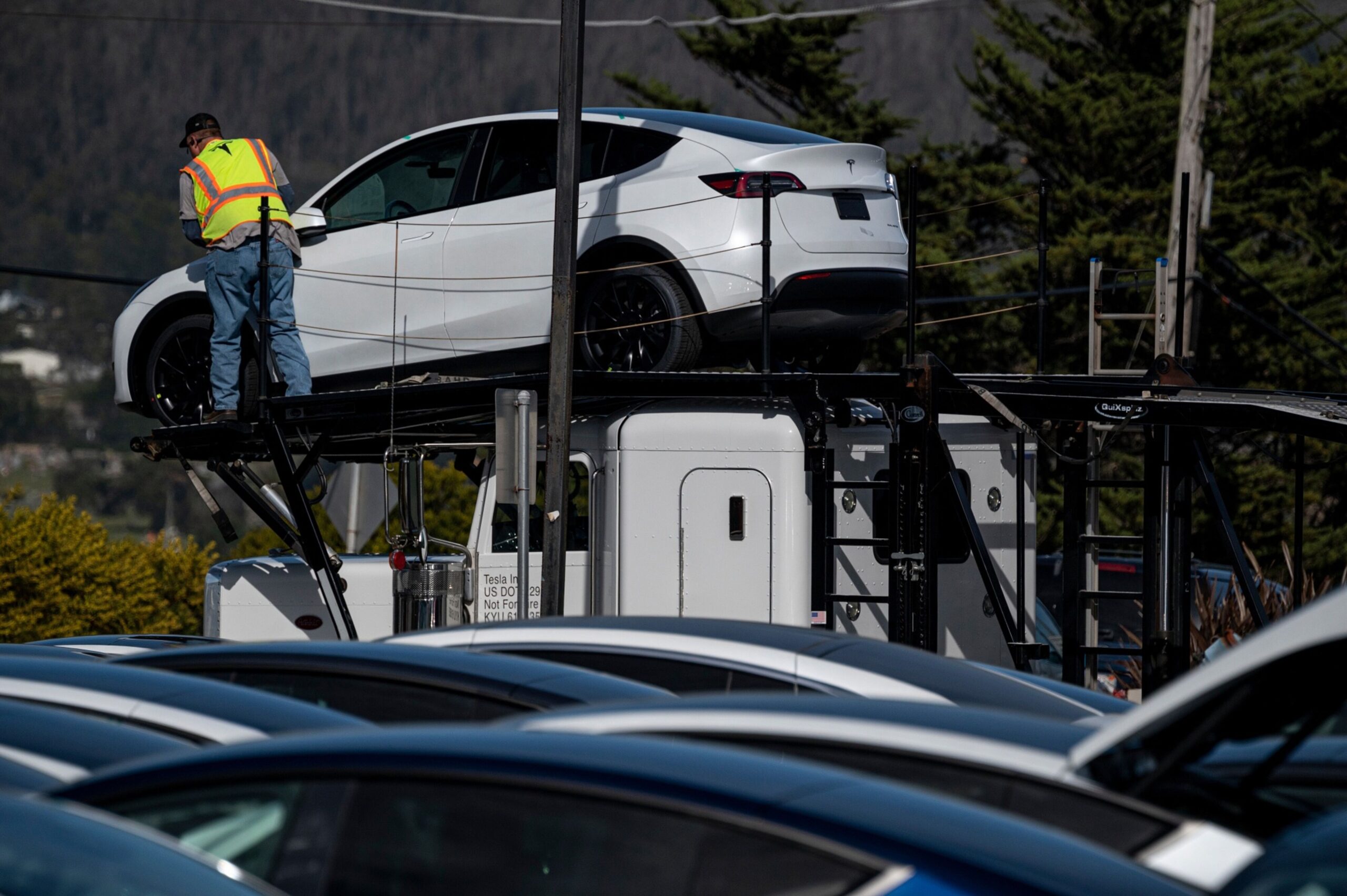 Auslieferung von Tesla-Autos