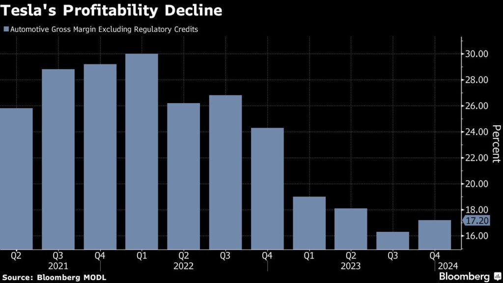 Rückgang der Rentabilität von Tesla - Musk dennoch optmistisch