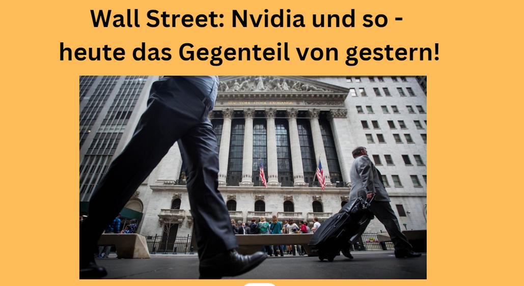 Wall Street Nvidia und so Rotation