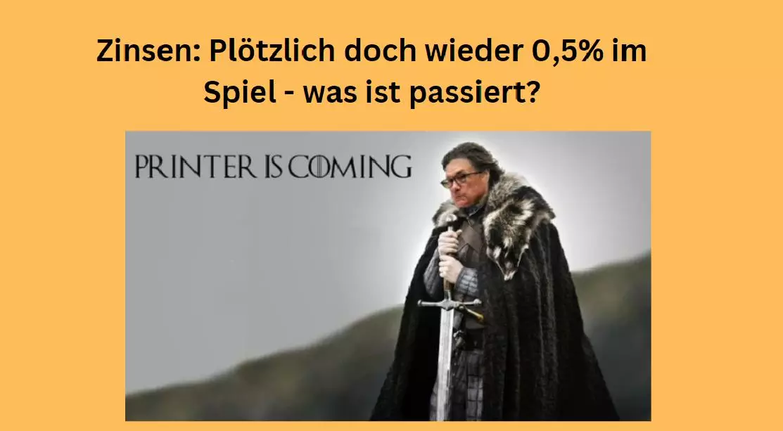 Zinsen plötzlich wieder im Spiel