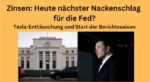 Zinsen Nackenschlag Fed Tesla