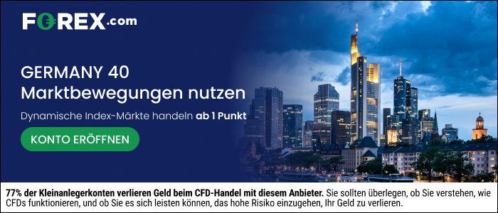 Forex.com Werbebanner DAX 40
