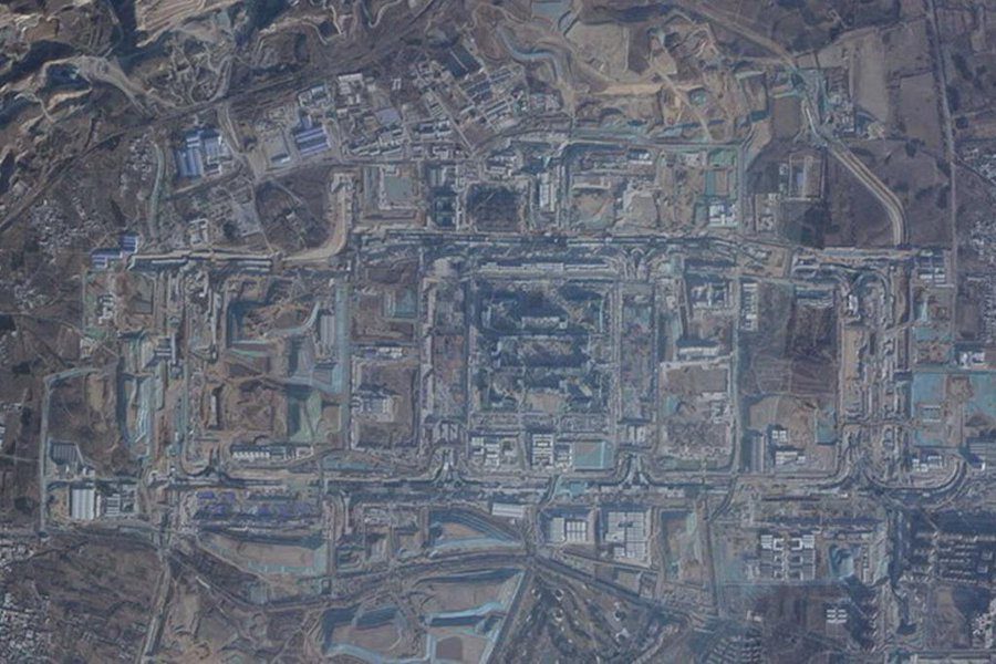 Satellitenbild auf dem Peking -Bunker