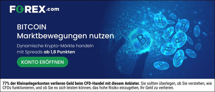 Forex.com Werbebanner Bitcoin